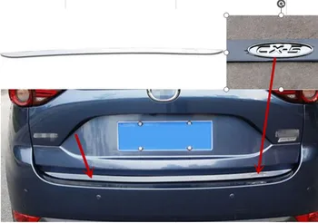 Paslanmaz Araba Arka kapı pervazı Mazda CX-5 CX5 KF 2017 2018 2019 2020 2021 2022 2023 Gövde Tampon Kuyruk Kutusu Styling Sticker - Görüntü 1  