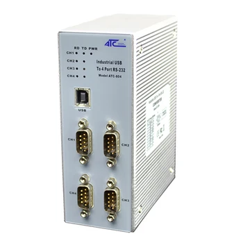 USB'den 4 Seri Bağlantı Noktasına RS-232 Dönüştürücü ATC-804 - Görüntü 2  