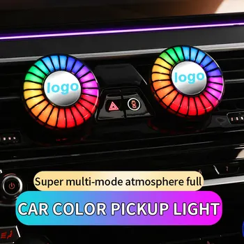 Araba hava çıkışı aromaterapi parfüm aydınlık araba ses alma LED atmosfer ışığı Jetta İçin Araba Aksesuarları - Görüntü 2  