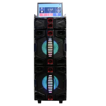 Çift 12 inç lcd ekran karaoke powered dj ses sp hoparlör - Görüntü 2  