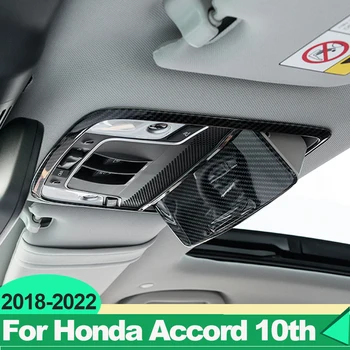 Honda Accord X 2018 için 2019 2020 2021 2022 ABS Araba Ön Arka Okuma Lambası Çerçevesi Decol Sticker tavan lambası Trim Aksesuarları - Görüntü 1  