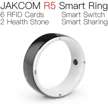 JAKCOM R5 Akıllı Yüzük Yeni nfc tek kullanımlık etiket metal kartvizit kare siyah garanti koruma etiket yüzük em4100 - Görüntü 1  