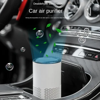 Araba Hava Temizleyici Ev Temizleyici hepa filtreleri Masaüstü Temizleyici USB Şarj Edilebilir Taşınabilir Hava Temizleyici Difüzör - Görüntü 1  