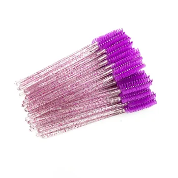 Tek kullanımlık Kirpik Bruhes Kristal kirpik makyaj fırçası Elmas Kolu Maskara Fırçaları Kirpik Uzatma Aracı - Görüntü 1  