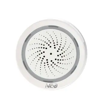1 ~ 8 ADET Tuya Kablosuz WiFi siren alarmı Sensörü Ses İşık Uyarısı Akıllı Yaşam Siren Alexa İle Uyumlu Ev İçin - Görüntü 2  