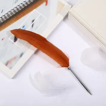 Nötr Jel Kalem Tüy Tükenmez Kalem El Yazısı High-End Tüy İmza Kalem Roller Tükenmez Kalem Çabuk Kuruyan Siging Yazma Kalem - Görüntü 2  