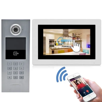 Ücretsiz App ile villa için dijital sıp görüntülü kapı telefonu interkom sistemi - Görüntü 1  