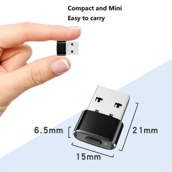 Mini Fare Jiggler AÇMA / Kapama Düğmesi USB Fare Hareket Simülatörü Ofis için Otomatik Saptanamayan Fare Jiggler Gümüş - Görüntü 1  