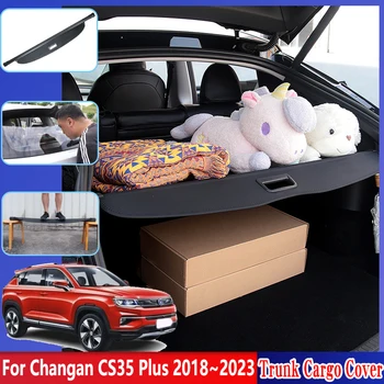 Araba Bagaj Kargo Kapağı Changan CS35 Artı 2018 2019 ~ 2023 Geri Çekilebilir Kalkan Bölümü Gizlilik Tonları Araba İç Aksesuarları - Görüntü 1  