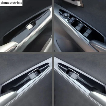 Araba Kol Dayama pencere camı Kaldırma Düğmesi Anahtarı panel dekorasyon Kapak Trim Aksesuarları Mazda 2 Demio 2015-2021 İçin Sağ El Sürücü - Görüntü 2  