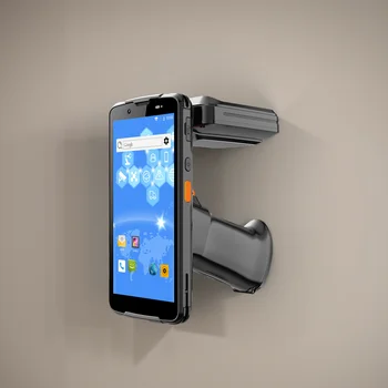 SM55RT Android 11 El RFID Okuyucu ile Uzun Menzilli UHF NFC Parmak İzi 2D Tarama BT WıFı Arayüzü - Görüntü 1  