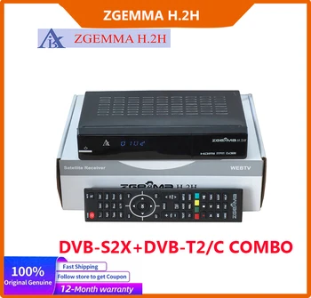 [Hakiki] ZGEMMA H. 2H Uydu TV Alıcısı Linux Enigma2 Reseptör DVB-S2X + DVB-T2 / C combo HDTV H. 264 Dijital Uydu Alıcısı - Görüntü 1  