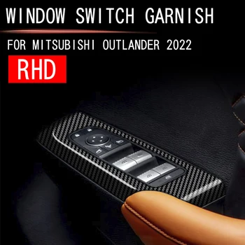 RHD Merkezi Konsol İç Vites Park Durdurma Kapağı Trim Pencere Kaldırma Anahtarı Mitsubishi Outlander 2022 2023 İçin Aksesuarları - Görüntü 2  