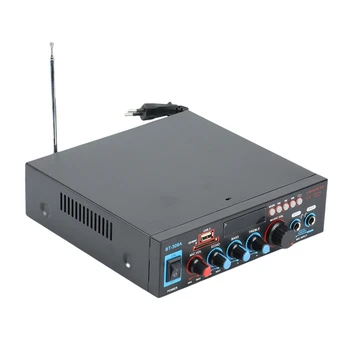 800W Araba Amplificador HİFİ 2 CH Ses güç amplifikatörü 12/220V Ev Sineması Amplifikatörü Ses Desteği FM USB SD (AB Tak) - Görüntü 2  