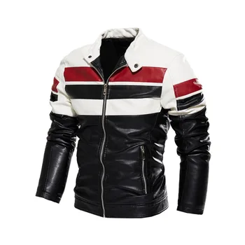2023 Yeni erkek Sonbahar Ve Kış Erkekler Yüksek Kalite Moda Ceket Deri Ceket Motosiklet Tarzı Erkek İş günlük ceketler İçin - Görüntü 1  