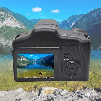 Taşınabilir Seyahat Vlog Kamera Fotoğrafçılığı 16X Dijital Zoom 1080P HD SLR Kamera Anti-Shake Fotoğraf Kameraları Canlı Akış İçin - Görüntü 2  