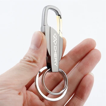 Metal Araba Anahtarlık Anahtarlık Özelleştirilebilir Logo Anahtar Aksesuarları Chery Tiggo Pro İçin Fulwin Arrizo 6 QQ T11 Gx EQ7 E3 Muska Fora IQ - Görüntü 2  