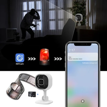 Wifi Güvenlik Kameraları Aile Güvenlik Koruma A3 Kızılötesi Gece Kamera Akıllı Ev Monitör Kameraları - Görüntü 2  