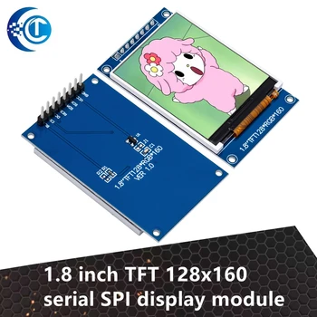 1.8 inç TFT 128x160 seri SPI ekran modülü geniş açı renkli ekran mavi - Görüntü 1  