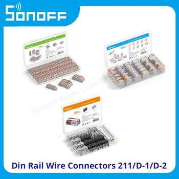 SONOFF Dın Ray Tel Bağlayıcı 211 / D1-1 / D1-2 Verimli Elektrik Bağlantıları için Çok Amaçlı ve Dayanıklı Terminal Bloğu - Görüntü 1  