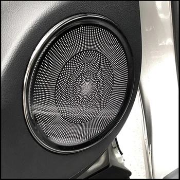 Araba Styling İçin Lexus RX300 RX450h RX350 F 2016 ~ 2020 Kapı Hoparlör Boynuz Ses Hoparlör Ses krom çerçeve Trim Oto Aksesuarları - Görüntü 2  
