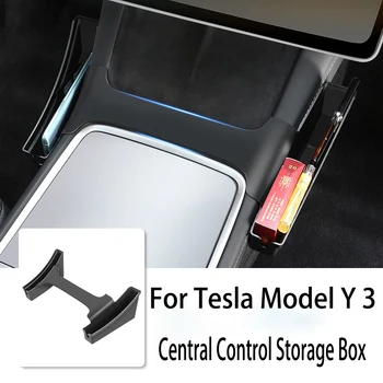 Tesla Modeli Y / 3 Merkezi Kontrol saklama kutusu Her İki Tarafta kaymaz Yan Organizatör Araba İç Modifikasyon Aksesuarları - Görüntü 1  
