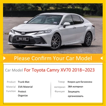 Araba Gövde Mat Toyota Camry için XV70 Daihatsu Altis 2018 2019 2020 2021 2022 2023 Arka Boot Kargo Tepsisi zemin halısı Aksesuarları - Görüntü 2  