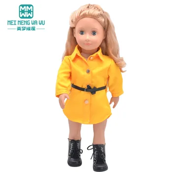Uyar 43-45cm amerikan oyuncak bebek giysileri aksesuarları Moda ceket, askı pantolon kız hediye - Görüntü 2  
