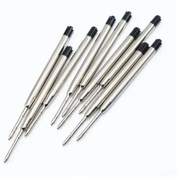5 Adet Metal kalem yedekler Evrensel Standart Stil Siyah ve Mavi Mürekkep 0.7 mm Orta Uç Tükenmez Kalem Yedekler - Görüntü 2  