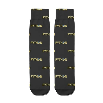 Python Programcısı Retro Çorap Erkekler İçin Alışveriş 3D Baskı Erkek Kız Orta buzağı Çorap - Görüntü 2  
