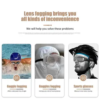 Yüzme gözlükleri Buğulanmaya Karşı Sprey Uzun Ömürlü Buğu Çözücü Hızlı Buğu Önleyici Sprey Buğu Önleyici Sprey Gözlük Lens Temizleyici 60ml Buğulanmaya Karşı - Görüntü 2  