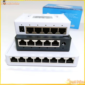 Ethernet akıllı anahtar 5/8 port Mini Hızlı Ağ Anahtarı VLAN ile 5V Güç Kaynağı için IP Kamera /WIFI yönlendirici 10/100/1000M - Görüntü 1  